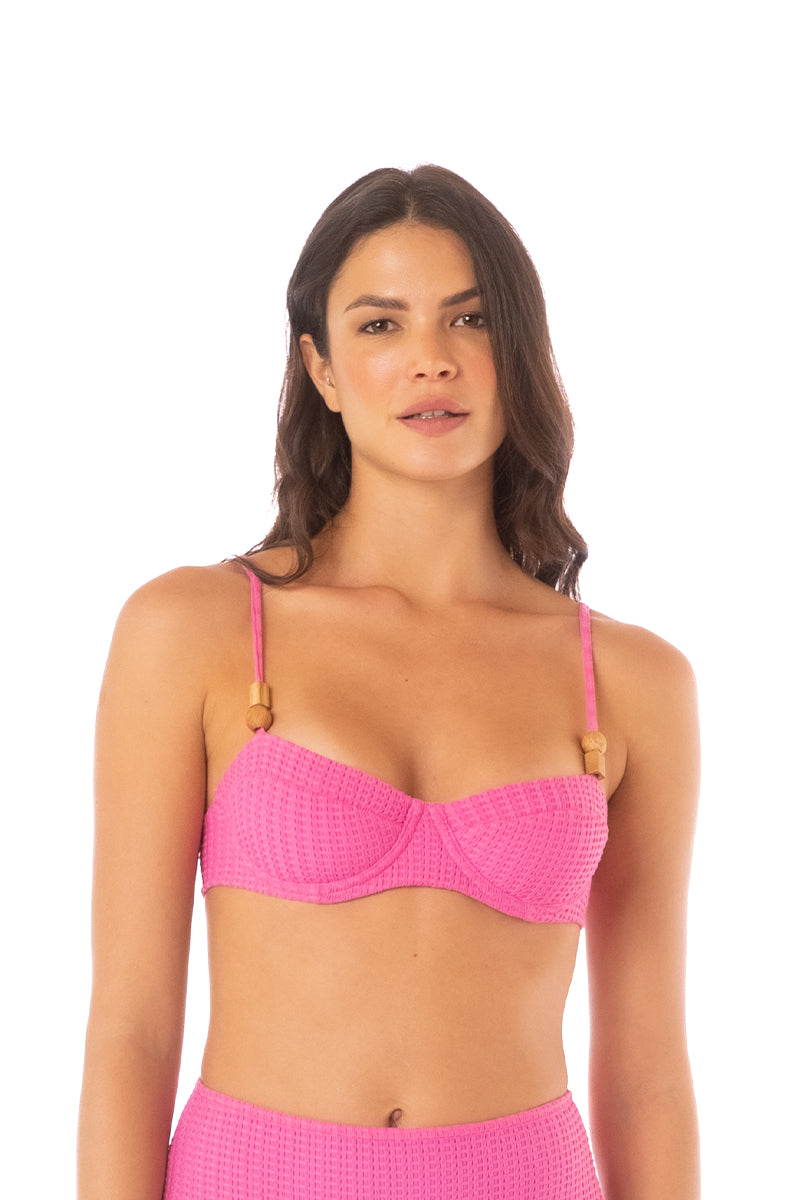 VESTIDO DE BAÑO BIKINI TOP TELA TEXTURIZADA SUNNY 92696