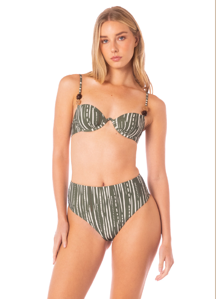 VESTIDO DE BAÑO BIKINI PANTY TIRO ALTO IZZIE 94034
