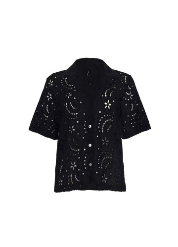 ROPA DE PLAYA CAMISA BLUSA BORDADO DE OJALILLO LENA 9419