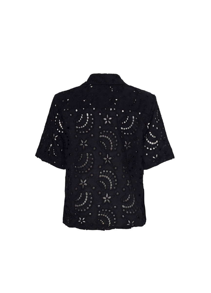 ROPA DE PLAYA CAMISA BLUSA BORDADO DE OJALILLO LENA 9419