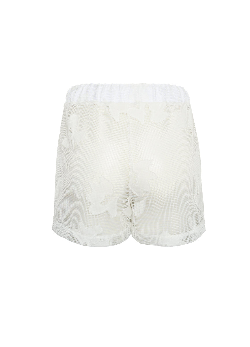 ROPA DE PLAYA SHORT CORTO CINTURA ALTA FLORA 9428