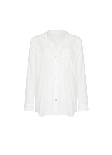 ROPA DE PLAYA CAMISA BLUSA MANGA LARGA PERLA 9459