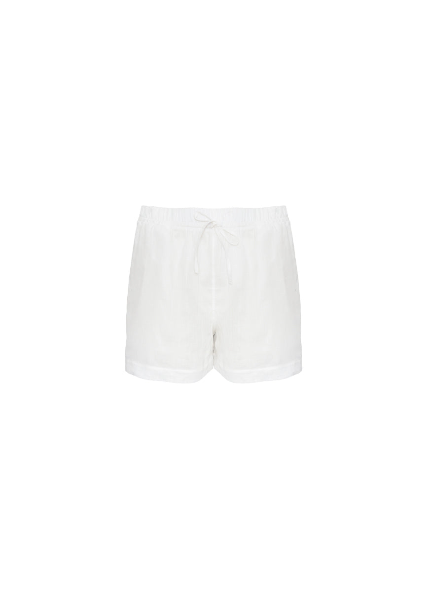 ROPA DE PLAYA SHORT CORTO EN LINO CUARZO 9461