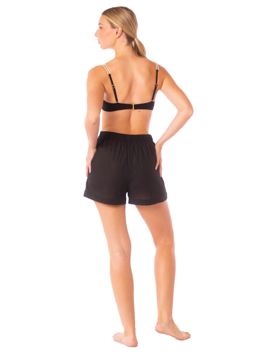 ROPA DE PLAYA SHORT CORTO EN LINO JADE 9466