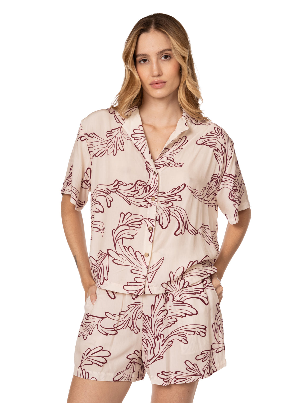 CORALS PIJAMA SET SHORT     23187