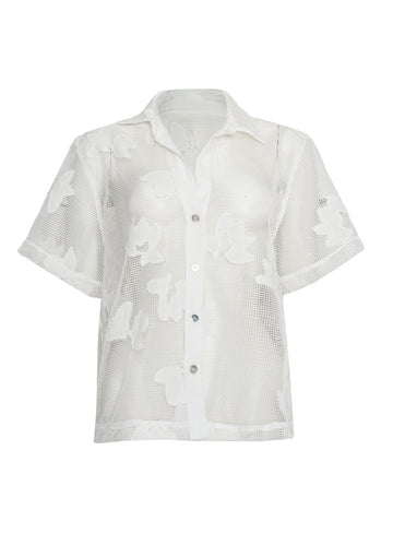 ROPA DE PLAYA CAMISA BLUSA MANGA CORTA LENA 9427
