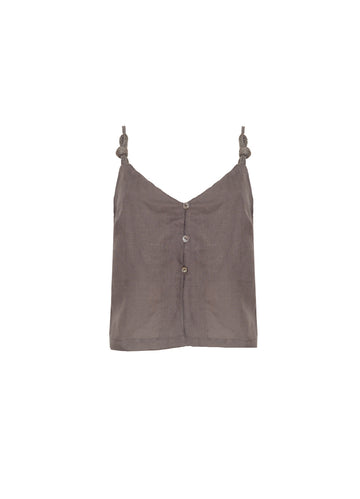 ROPA DE PLAYA CROP TOP CROP TOP EN LINO KOCIO 9439
