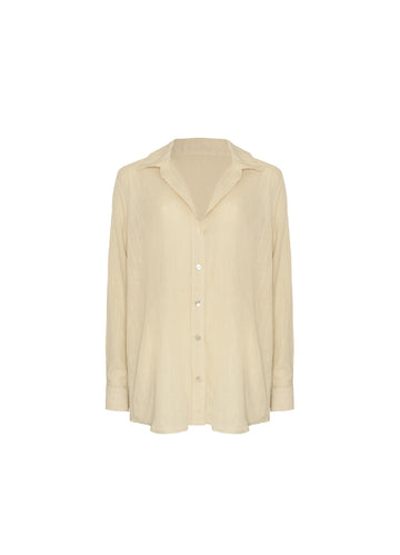 ROPA DE PLAYA CAMISA BLUSA MANGA LARGA PERLA 9460