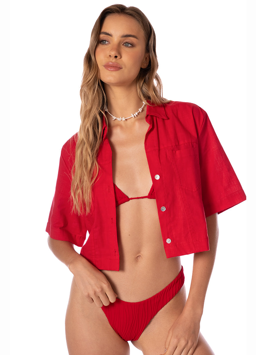 CRIMSON HEAT KATYA SHIRT   9518
