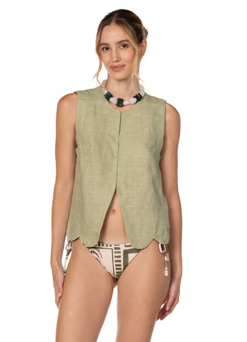 GREEN DREAMS DAFNE VEST      9749