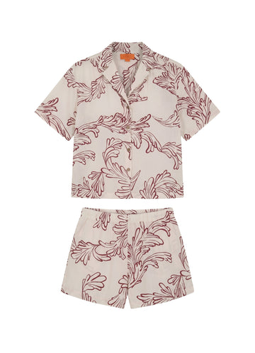 CORALS PIJAMA SET SHORT     23187
